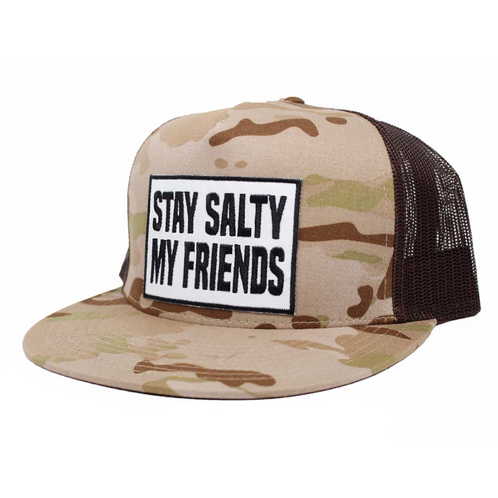 Stay Salty My Friend Camo Snapback Hat