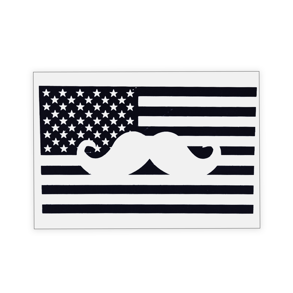 Thin &#39;Stache Line Decal