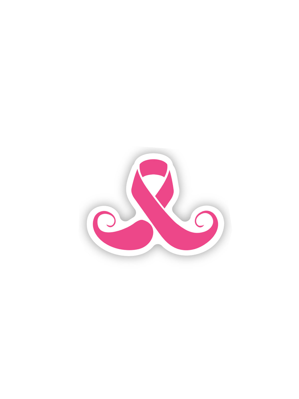 Breast Cancer Ribbon Sticker