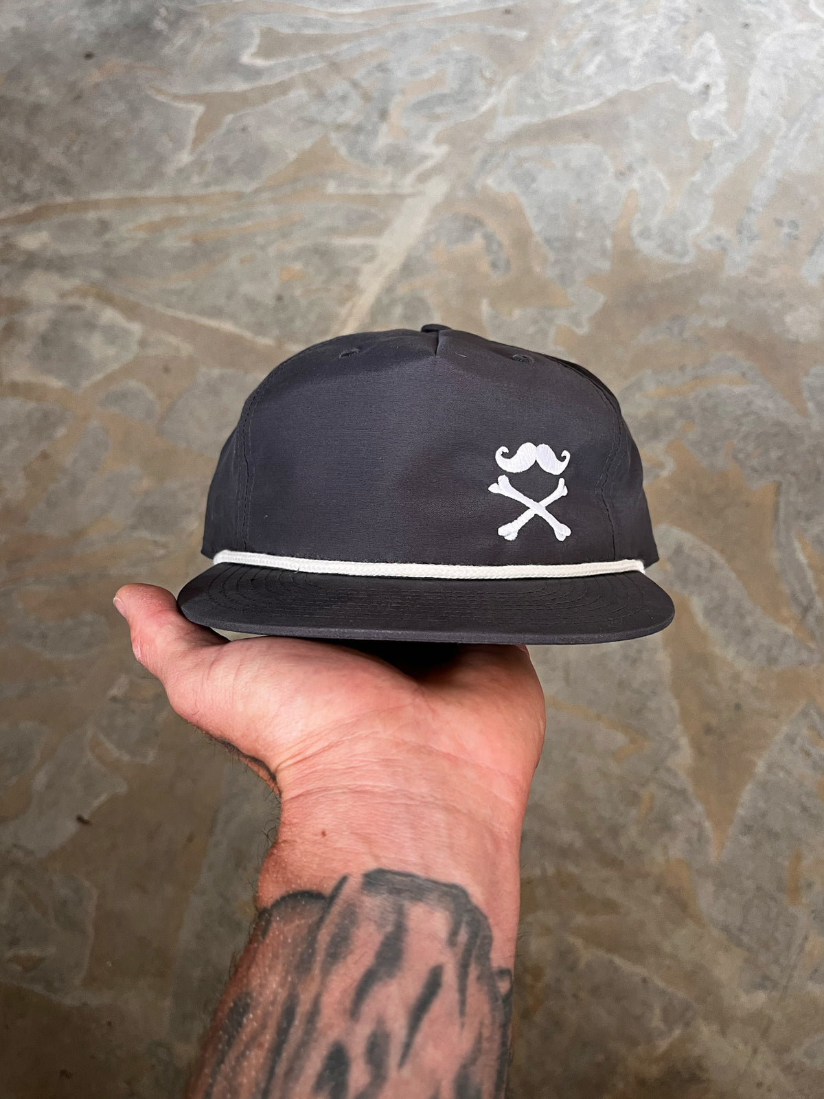 ‘Stache &amp; Crossbones SnapBack Hat