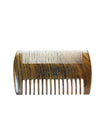 Wood mustache and beard comb