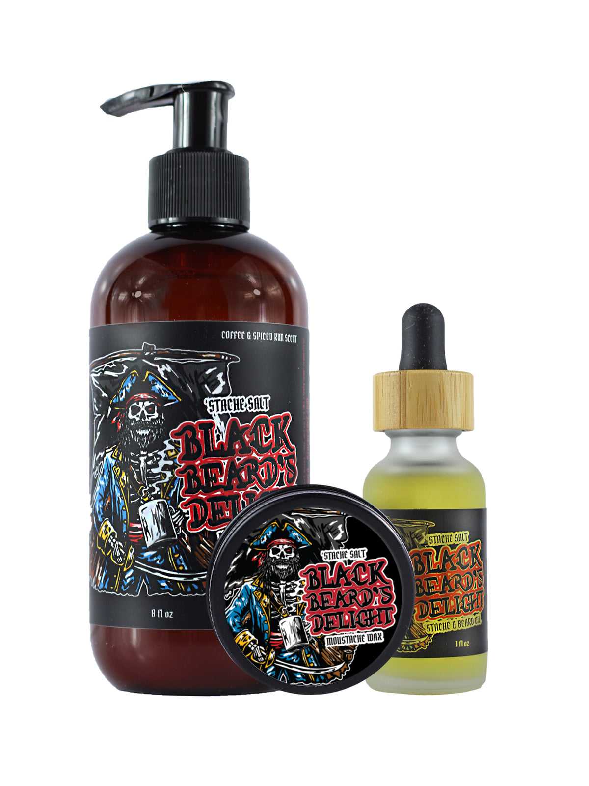 Black Beard&#39;s Delight &#39;Stache &amp; Beard Set