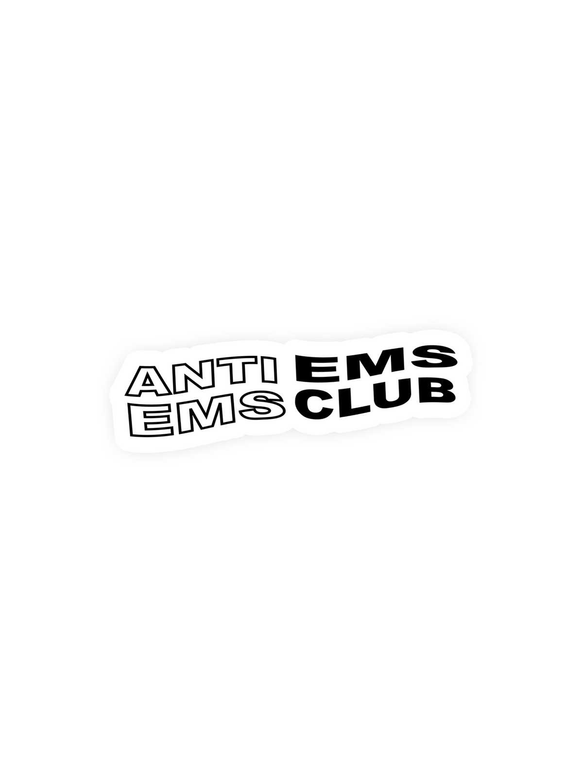 Anti EMS EMS Club Sticker