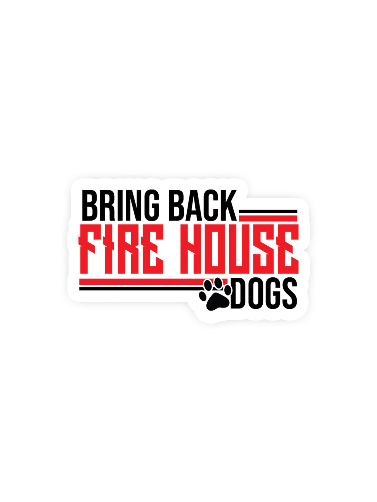 Firehouse Dogs Sticker