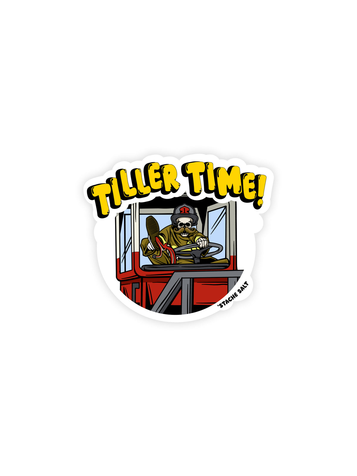 Tiller Time! Sticker