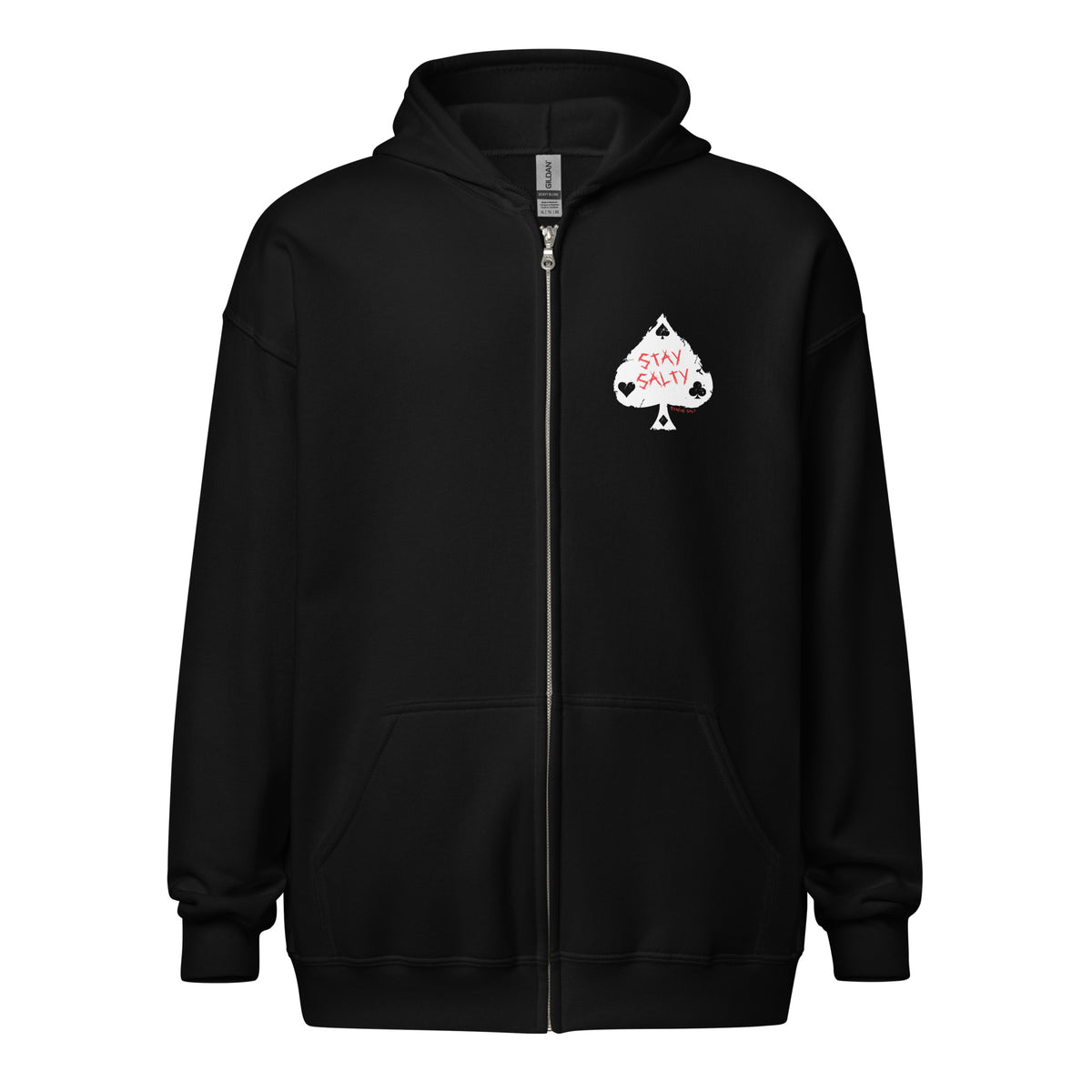 Salty Spade Zip Up Hoodie