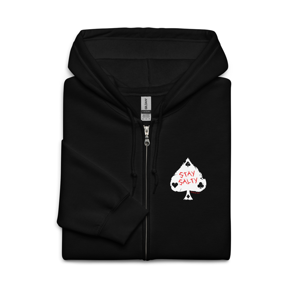 Salty Spade Zip Up Hoodie