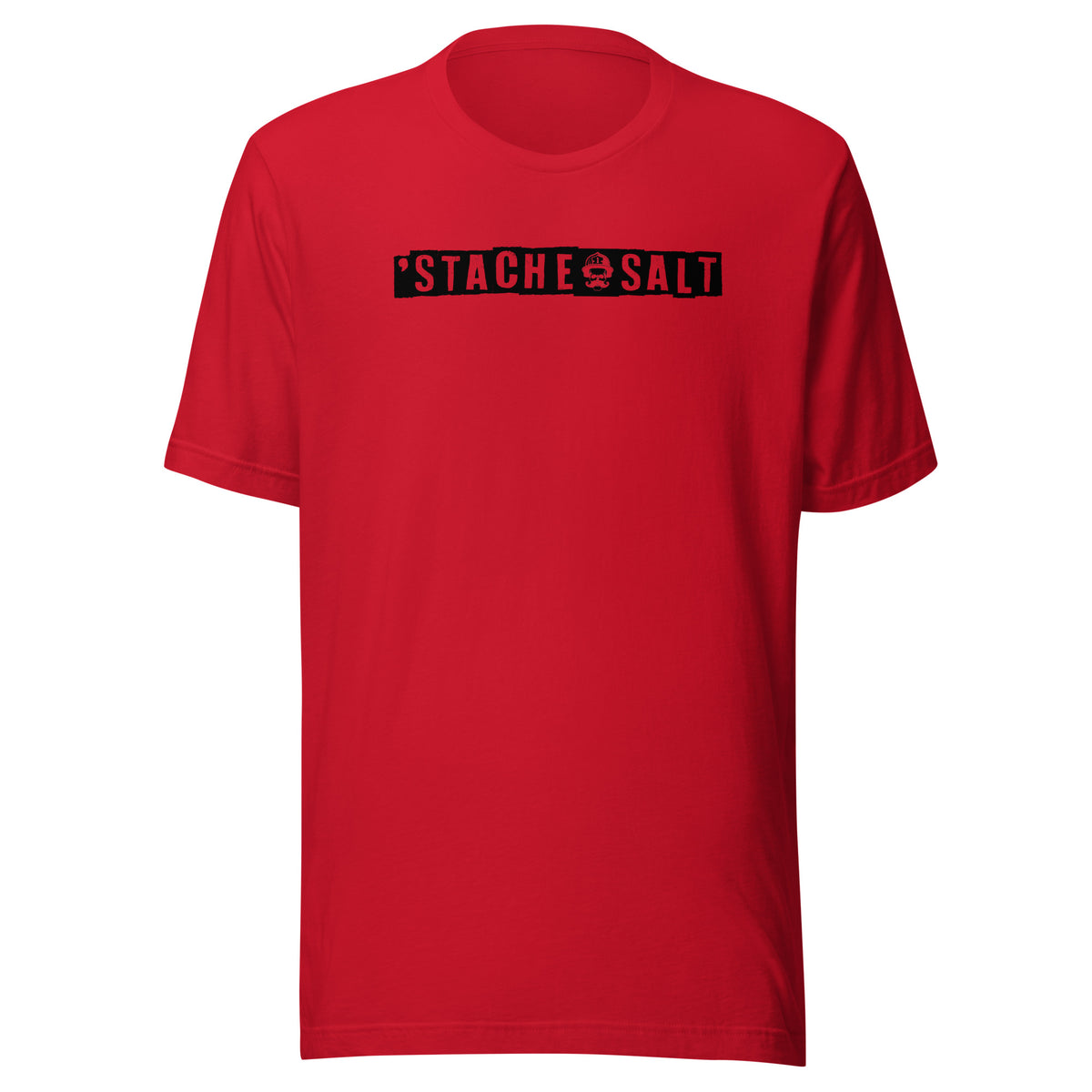 Type, Stache, Repeat Tee - Red