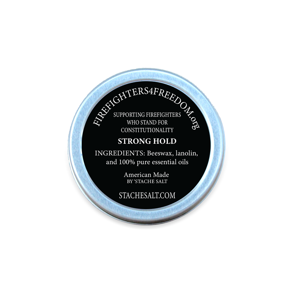 &quot;F4F&quot; Firefighters4Freedom Moustache Wax - Strong Hold